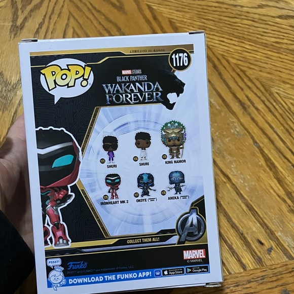 Funko Pop Ironheart MK 2 with Red and Black Design - Picture 5 of 5